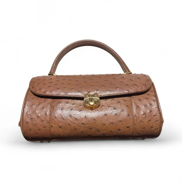 Chic Tan Leather Satchel - Picture 1 of 1